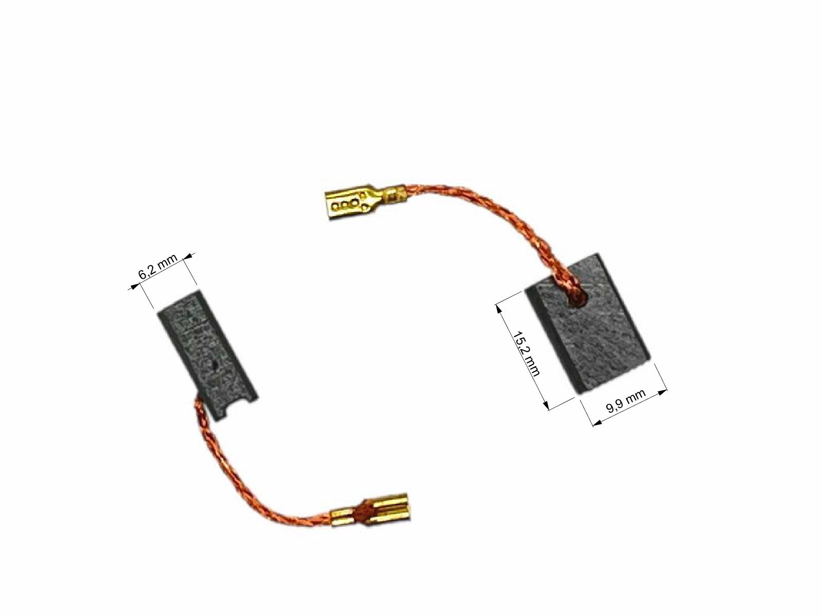 Uhlíky Flex 2ks, 6,2 x 9,9 x 15,2 mm, 387479 (387.479), uhlíky do elektromotorů