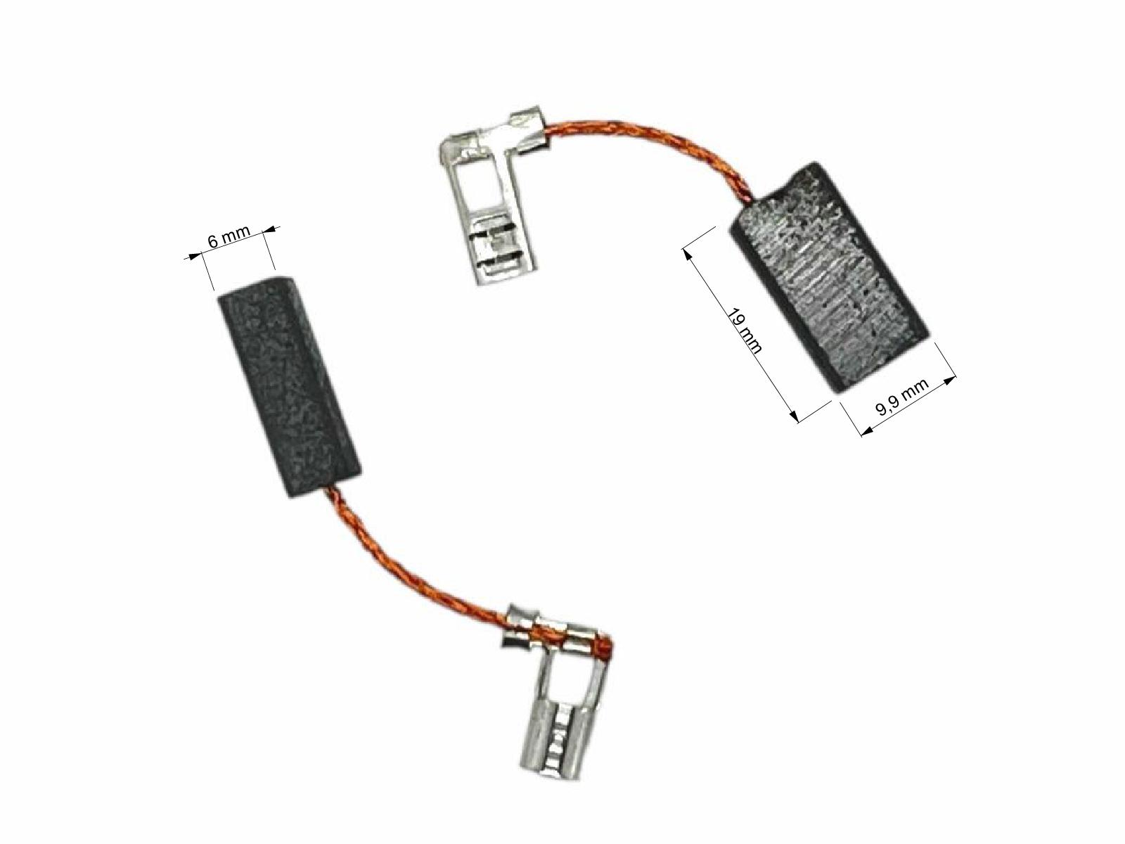 Uhlíky Hilti 2ks, 6,0 x 9,9 x 19,0 mm, 348130, 348132, uhlíky do elektromotorů
