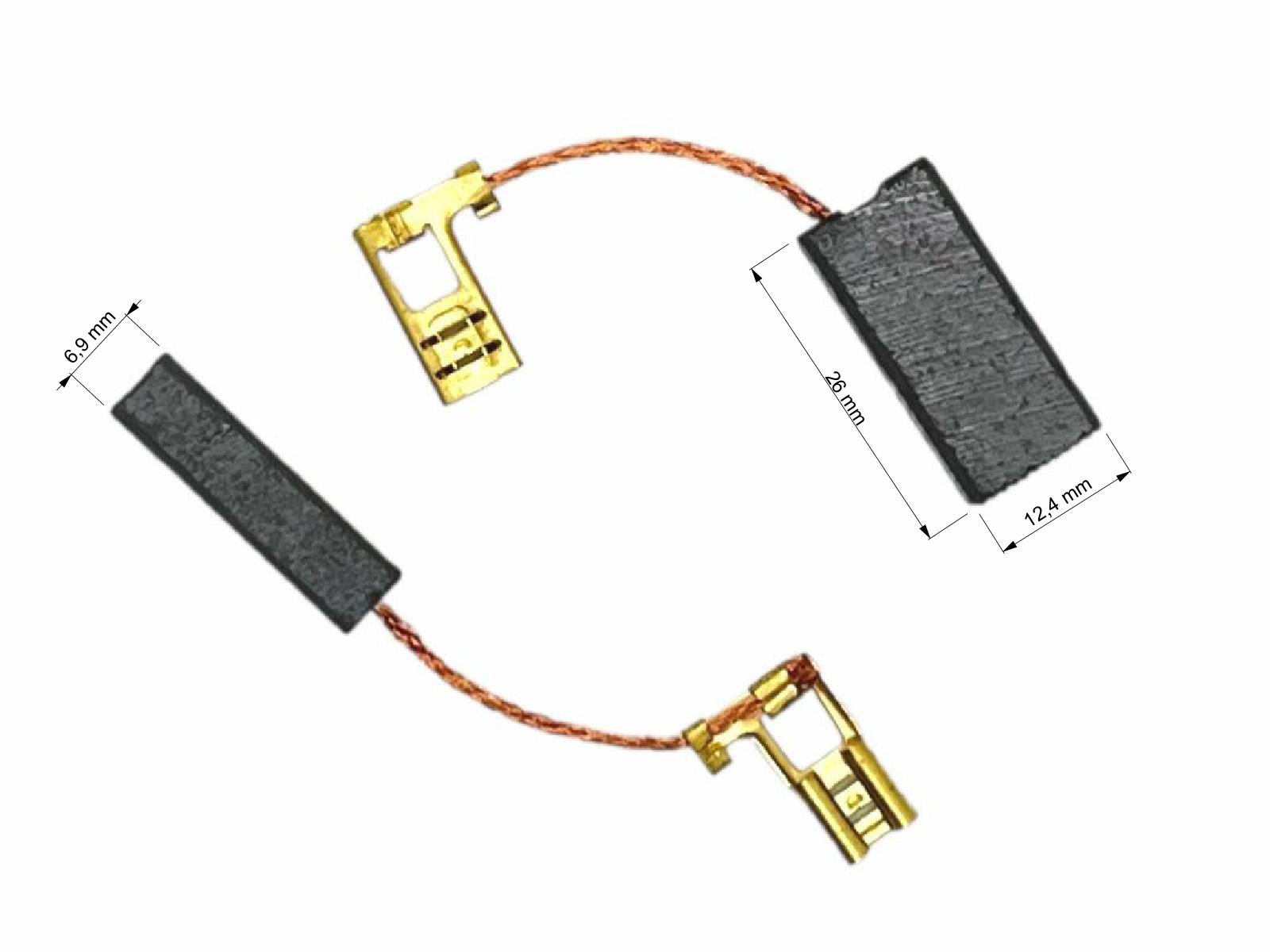 Uhlíky Hilti 2ks, 6,9 x 12,4 x 26,0 mm, 330956, 366124, 366126, 330956, uhlíky do elektromotorů