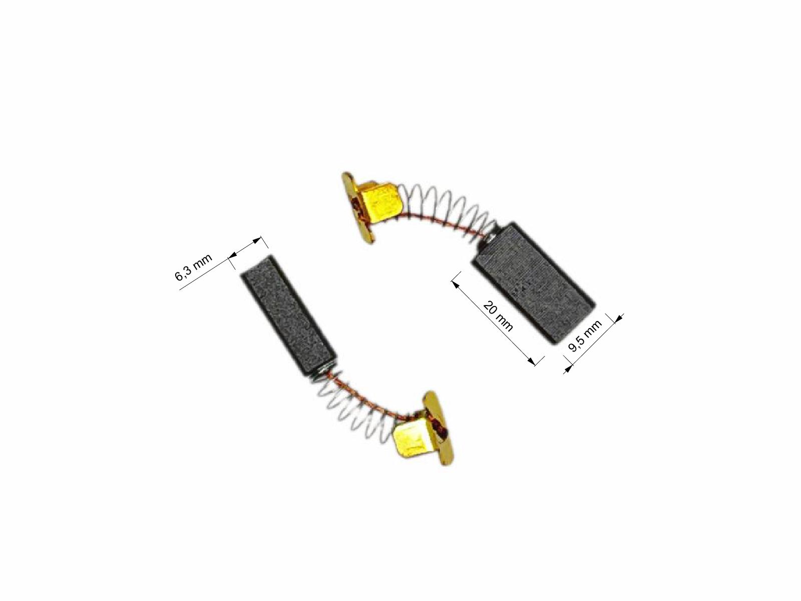 Uhlíky Kango 2ks, 6,3 x 9,5 x 20 mm, 9170334860, uhlíky do elektromotorů