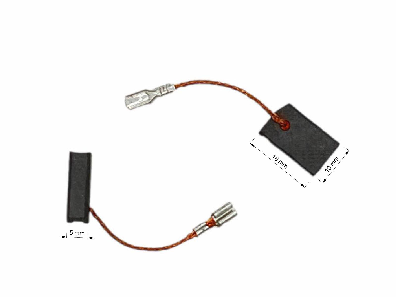 Uhlíky Metabo 2ks, 5 x 10 x 16 mm, 31603551, 31603392, uhlíky do elektromotorů