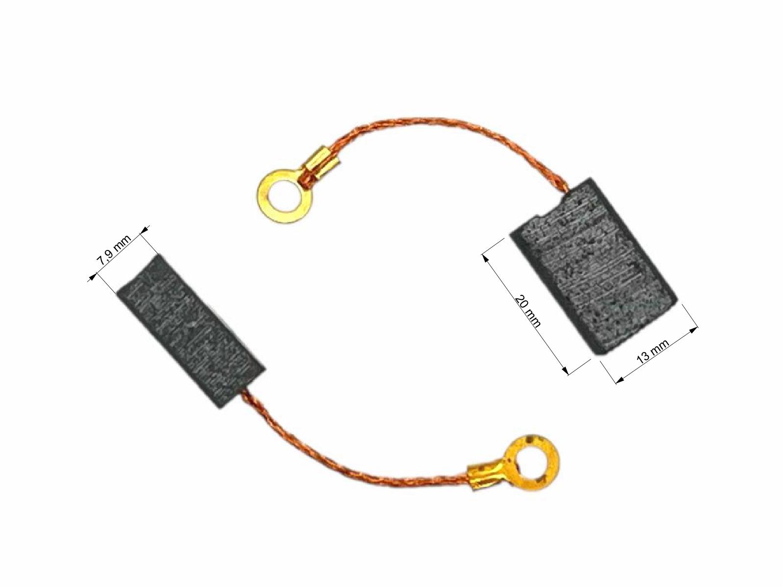 Uhlíky Parkside 2ks, 7,9 x 13,0 x 20,0 mm, PWS 230 A1, uhlíky do elektromotorů