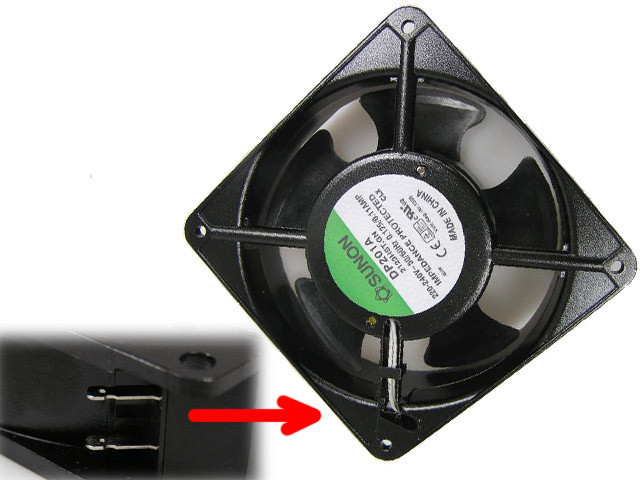 Ventilátor 120x120x38mm  230V / 130mA  Sunon  DP201A2123HST