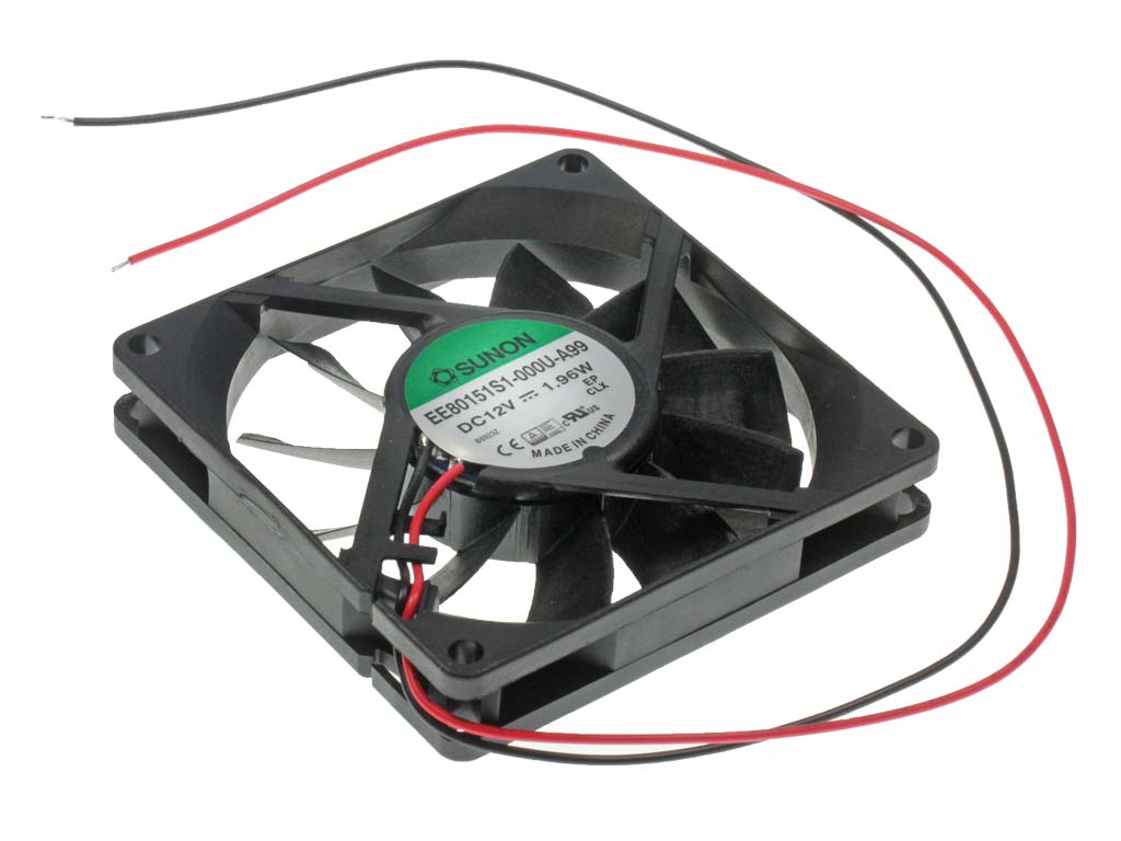 Ventilátor 80x80x10mm  12V / 163mA Sunon  EE80151S1-000U-A99 