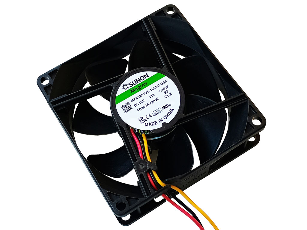 Ventilátor 80x80x25mm  12V / 120mA  Sunon MF80251V1-1000U-G99