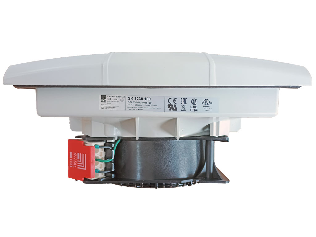Ventilátor s filtrem 204 x 204 x 90 230V AC / 120mA  SK 3239.100 RITTAL