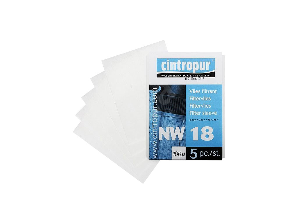 Vložky filtrační náhradní      NW 18     50 my   (sada = 5 ks)