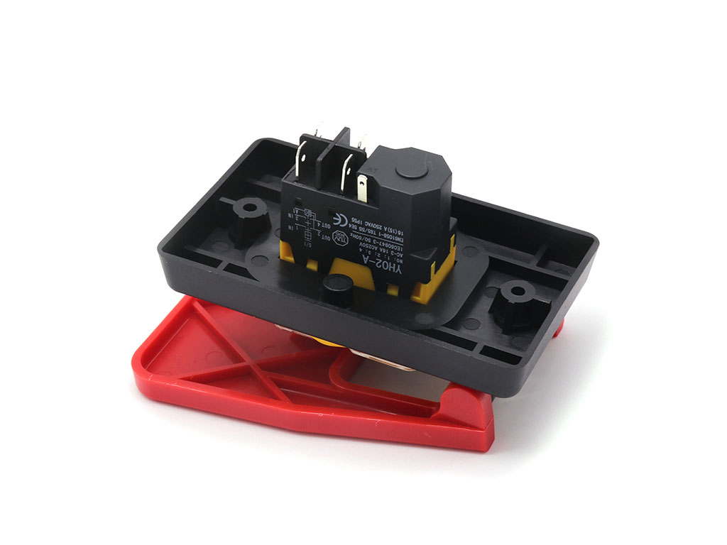 Vypínač, elektromagnetický spínač elektrického nářadí 4-piny bezpečnostním STOP YH02-A / KJD17B / 