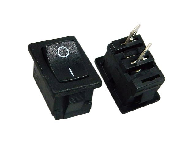 Vypínač kolébkový malý  ARCOLECTRIC H8600VBACN  černý ON-OFF