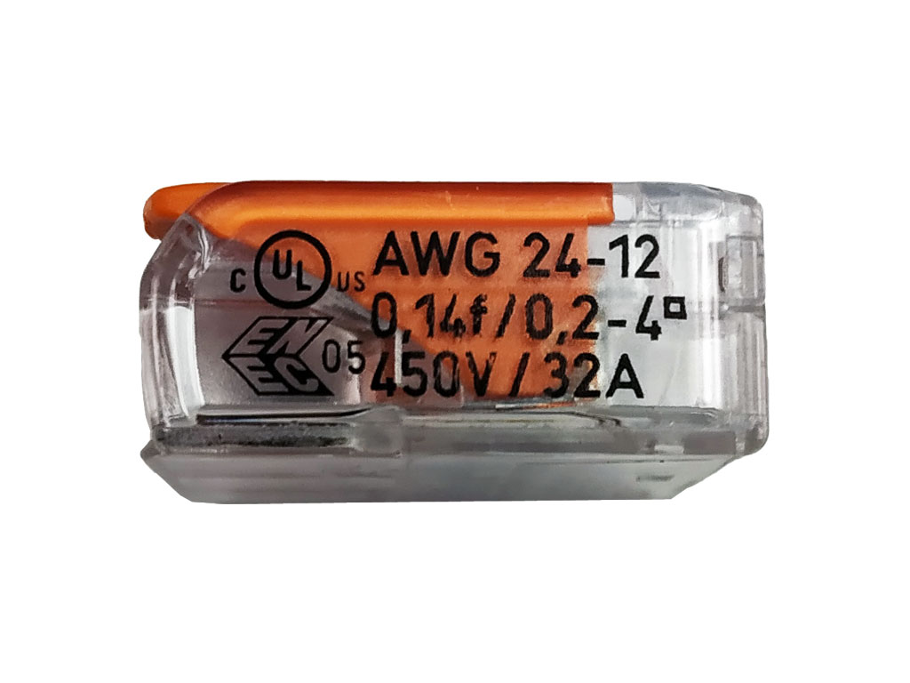 WAGO svorka krabicová 221-413 s páčkami, 3 x 4mm²