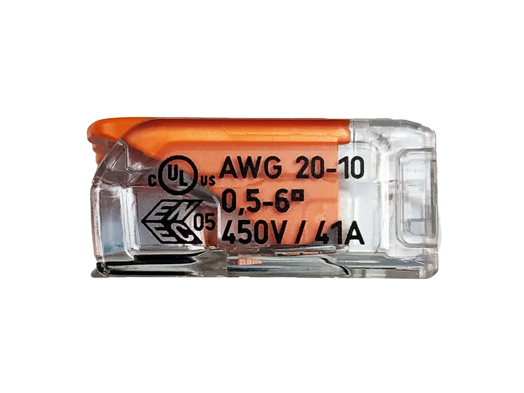 WAGO svorka krabicová 221-615 s páčkami, 5 x 6mm²