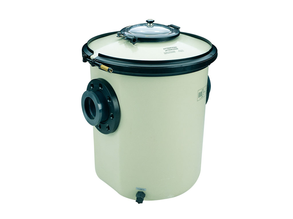 Zachycovač hrubých nečistot plast. 33li, připojení D  90 s vizorem