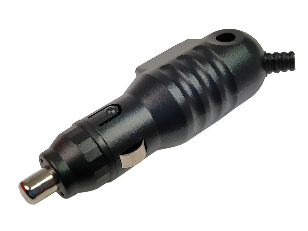 Zástrčka do autozásuvky cigaretového zapalovače 12V 8 A - s pojistkou a vypínačem, samostatný konektor