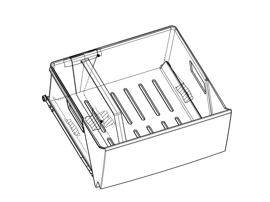 Zásuvka na zeleninu lednice Electrolux, Zanussi, 2251517203