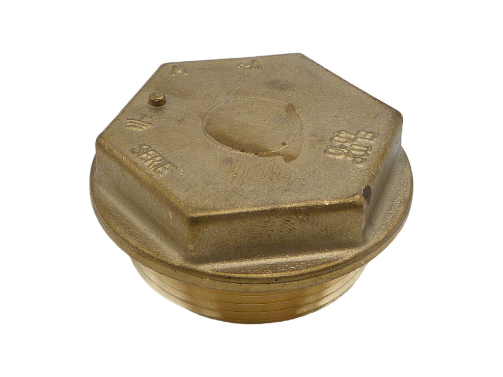 Zátka závitová M48 mosazná