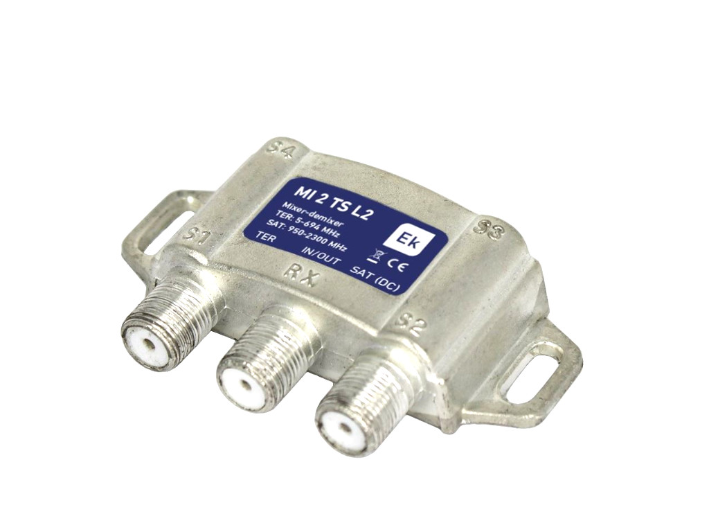 anténní slučovač F TV / SAT s LTE 2 filtrem ITS MI 2 TS L2