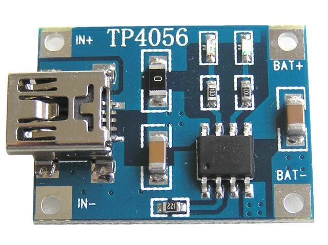 Modul nabíjení Li-ion baterií TP4056 s mini USB konektorem - varianta B