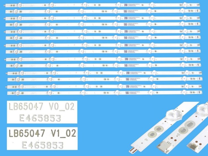 Kompletní LED podsvit sada pro Philips 65" LCD TV s 14 pásky DLED TOTAL ARRAY