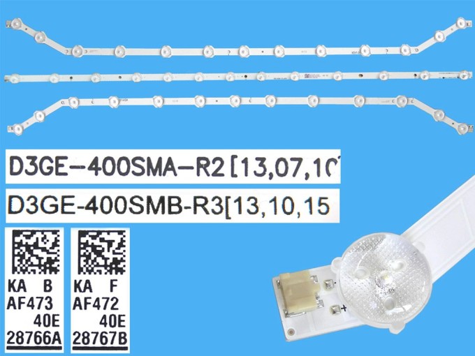 Sada LED podsvícení Samsung 40H s 3 pásky 760mm typ A+B