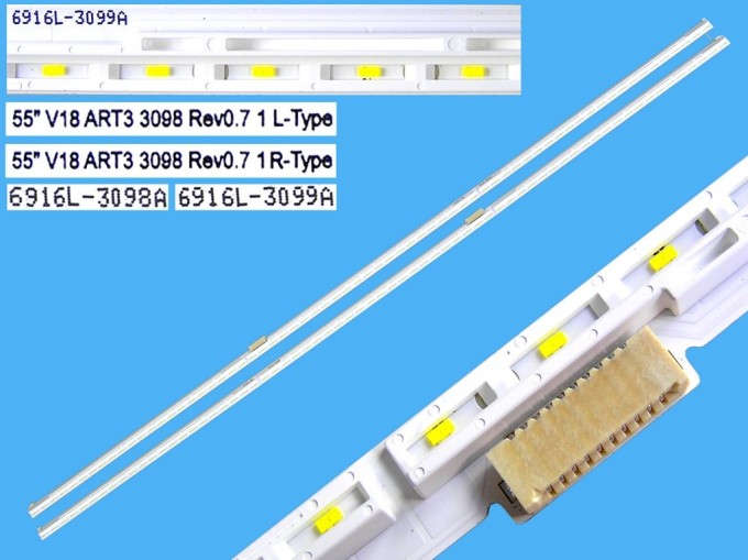 Sada LED podsvitu EDGE AGF80318401 pro LCD TV 55" LG, 2 kusy