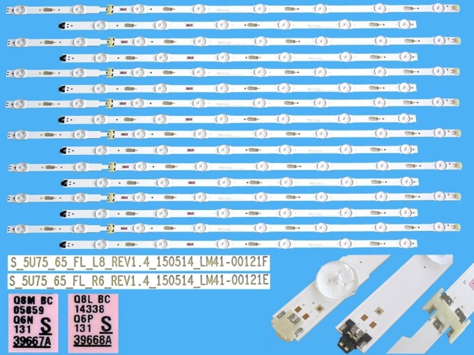 Kompletní LED podsvit 65" pro Samsung TV – 16 pásků BN96-39667A a BN96-39668A