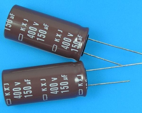 Elektrolytický kondenzátor 150uF 400V 105°C Nippon KXJ low ESR