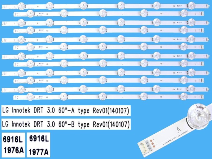 Sada LED podsvícení LG 60" AGF78401801AL s 12 pásky DLED TOTAL ARRAY
