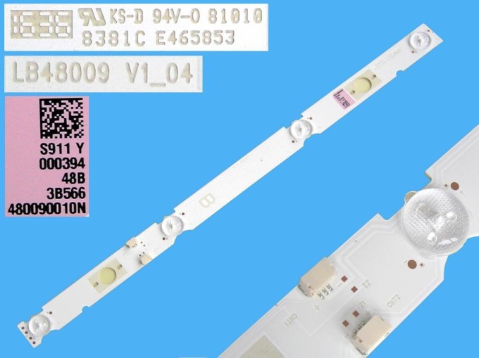 LED podsvícení LCD panelu 362mm, 4 LED diody, typ B