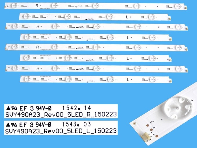 LED podsvitní sada pro Sony TV SVY490A23 s 8 pásky