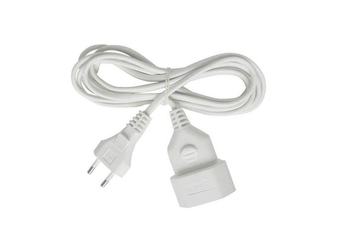 Dvoupinový prodlužovací kabel 230V 2,5A, 3 metry