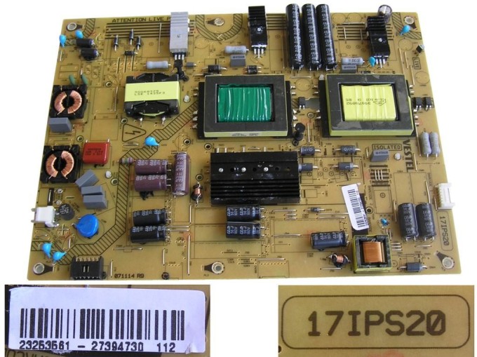 Napájecí zdrojová deska 17IPS20 pro LCD TV