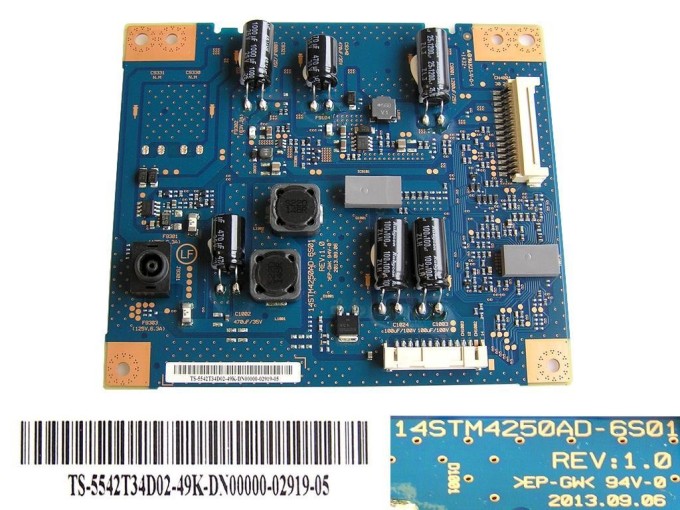 LED inverter board pro LCD TV 14STM4250AD-6S01 / TS-5542T34D02