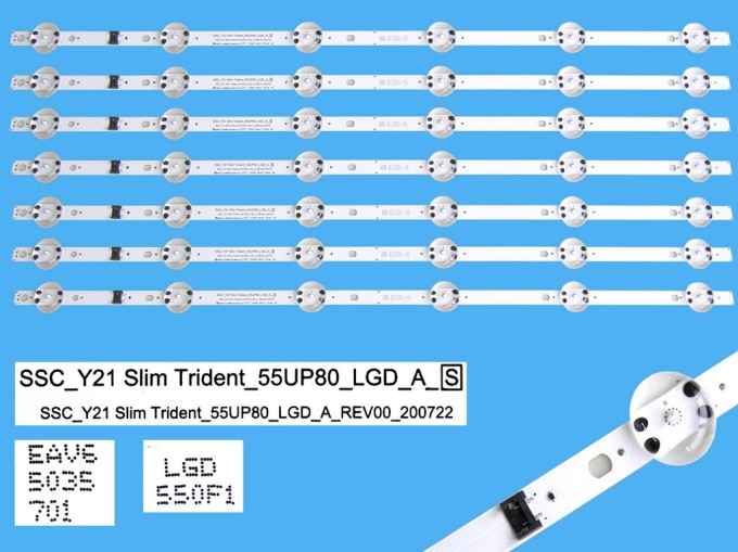LED podsvit 610mm pro LCD TV LG sada 7 kusů AGF30110402
