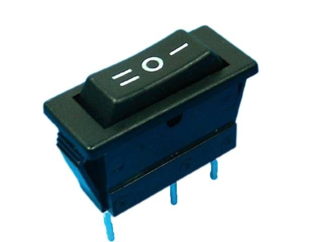 Kolébkový vypínač ARCOLECTRIC C1520ALAAF černý ON-OFF-ON 3pol