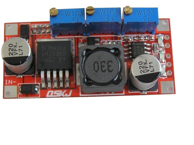 Step-Down modul napájecího zdroje 1,2 - 37V / 1,5A s CC/CV nastavením
