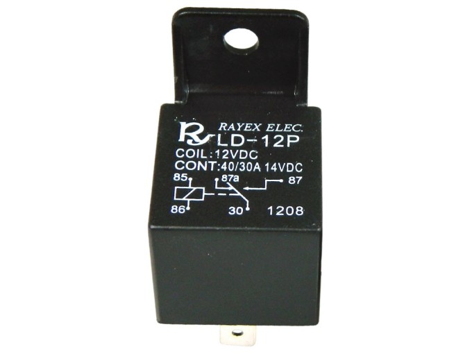 Automobilové relé 12V 40A LD-12P s elektromagnetickou cívkou