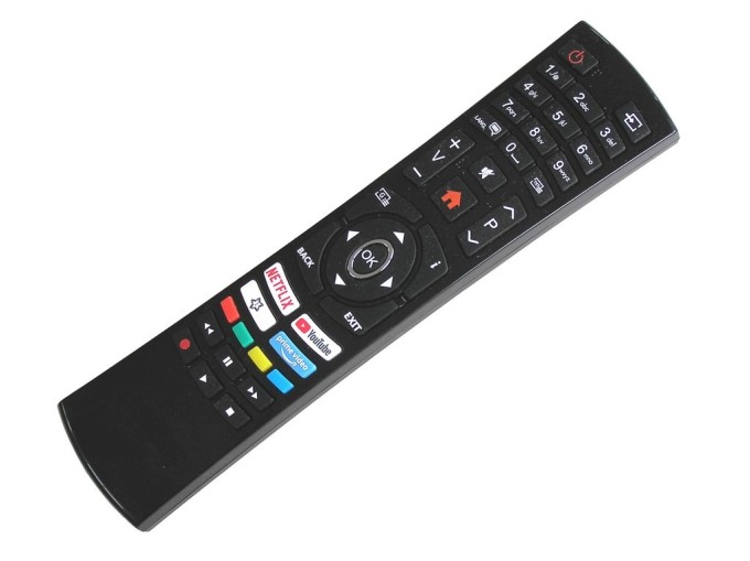 Originální dálkový ovladač Vestel RC4390P s tlačítky Prime Video a YouTube