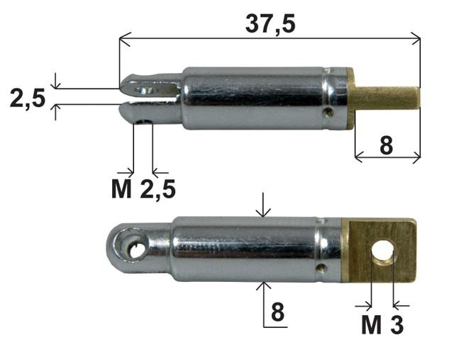 Montážní otočný kloub antény č.2 s M3 symetrickým závitem