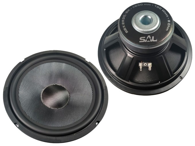 Basový reproduktor SAL SBX2530/BK 8 Ω, 150 W, 250 mm
