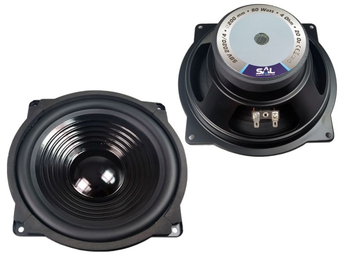 Basový reproduktor SAL SBV2020/4 4 Ω 80 W 200 mm