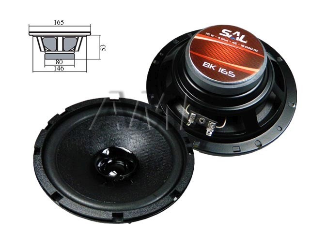 Pár reproduktorů SAL BK165 165mm 4 ohm 75W