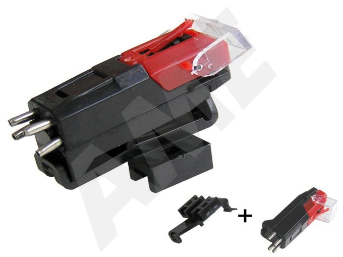 Piezoelektrická gramofonová přenoska VK4302 s kovovým držákem 1/2" - varianta B