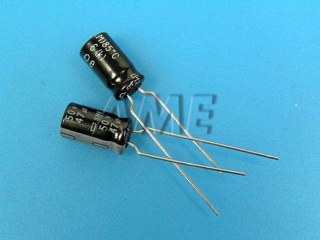 Elektrolytický kondenzátor 47uF 50V 85°C Nippon SMG
