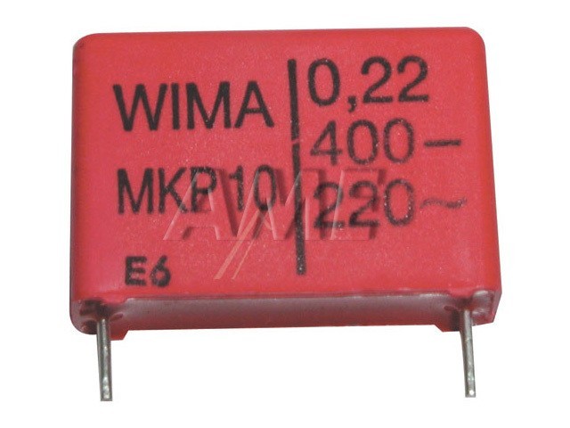 Impulzní kondenzátor 220nF 400V MKS4 s roztečí 22,5 mm