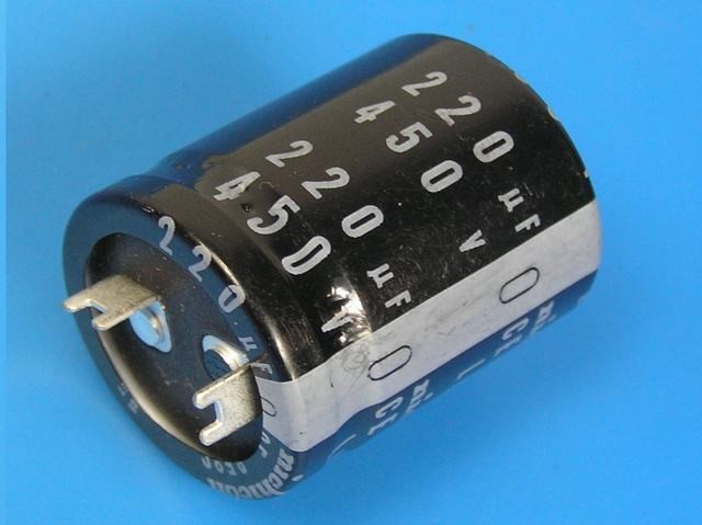 Elektrolytický kondenzátor 220uF 450V 85°C Nichicon LK