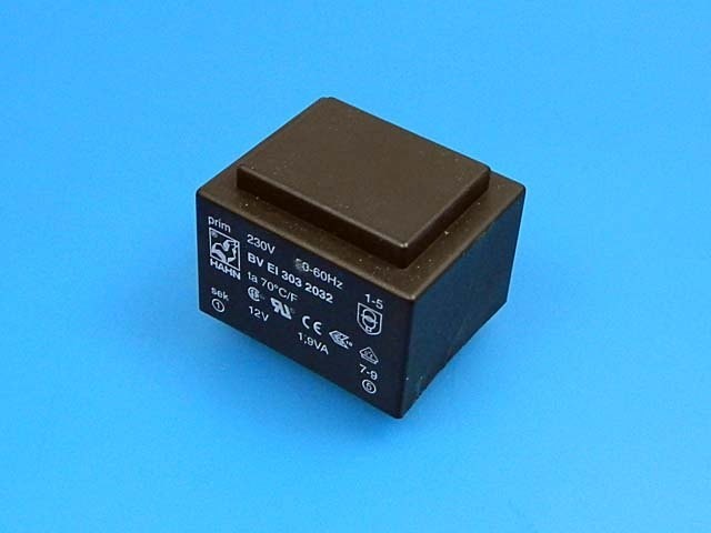 Síťový transformátor 230V na 12V, 1,9VA pro PCB montáž BVEI3032032