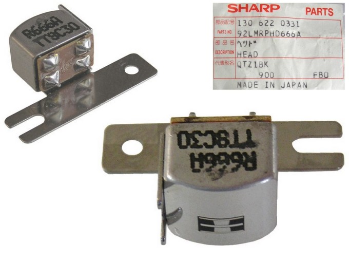 Stereo hlava 210 ohm pro kazetové magnetofony 92LMRPHD666A / SHARP R666A