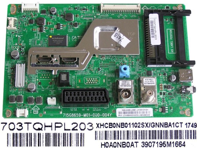 Základní deska LCD LED modulu XHCB0NB01102SX/GNNBA1CT pro TV Philips