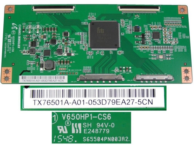 T-CON LCD modul V650HP1-CS6 pro 65" TV s deskou TX76501A-A01-053D