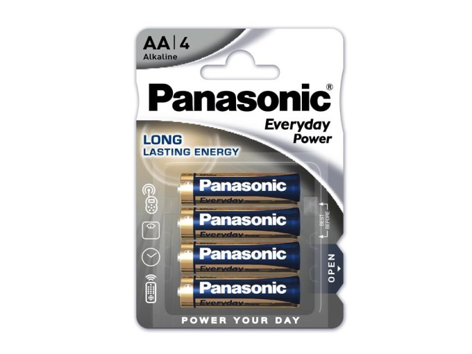 Panasonic alkalická AA baterie Everyday Power 1,5V 4ks